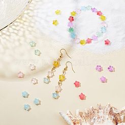 Transparent Spray Painted Glass Beads&nbsp;GLAA-FH0001-18