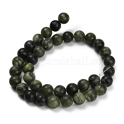 Natural Chinese Jade Beads Strands&nbsp;G-P626-10mm-01A