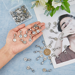 52Pcs 26 Style Alloy Replacement Zipper Sliders&nbsp;HJEW-AB00695