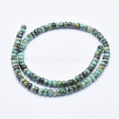 Natural African Turquoise(Jasper) Beads Strands&nbsp;G-E444-49-6mm