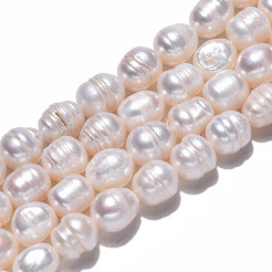 Natural Cultured Freshwater Pearl Beads Strands&nbsp;PEAR-N012-08B