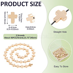 2 Strands Electroplated Synthetic Non-magnetic Hematite Beads Strands&nbsp;G-TA0001-63A