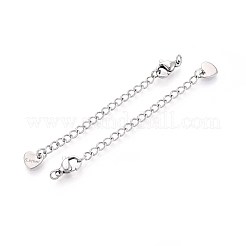 Tarnish Resistant 304 Stainless Steel Curb Chain Extender&nbsp;STAS-G310-06P