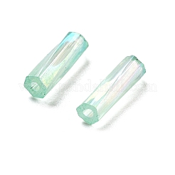 10G Ceylon Glass Twist Bugle Beads&nbsp;X-SEED-L012-01C