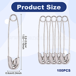 100Pcs Iron Safety Pins&nbsp;NEED-YW0001-07