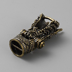 Tibetan Style Brass Shackle Clasps&nbsp;KK-WH0031-81AB