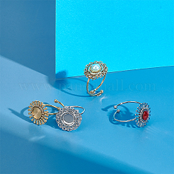 DIY Blank Dome Ring Making Kit&nbsp;STAS-UN0041-67