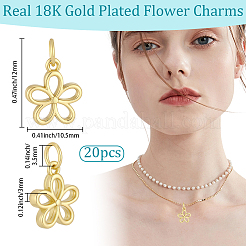 20Pcs Brass Pendants&nbsp;KK-BBC0027-96