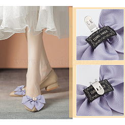 Polyester Bowknot Shoe Decorations&nbsp;FIND-WH0002-18B