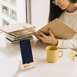 Bamboo Mobile Phone Holders&nbsp;AJEW-WH0314-475