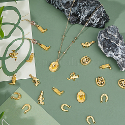 120Pcs 6 Styles Alloy Pendants&nbsp;FIND-HS0002-13A