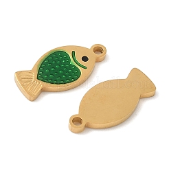 304 Stainless Steel Enamel Pendants&nbsp;STAS-U057-31G