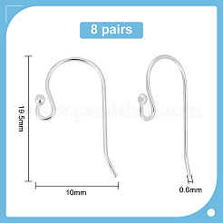 16Pc 925 Sterling Silver Earring Hooks&nbsp;STER-PH0001-37