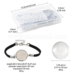 5Pcs Suede Bracelet Making&nbsp;MAK-FS0001-06