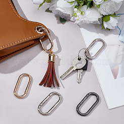 12Pcs 3 Colors Zinc Alloy Spring Gate Rings&nbsp;FIND-PH0059-73