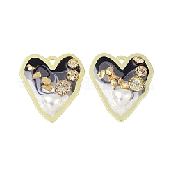 Rack Plating Alloy Enamel Pendants&nbsp;FIND-I038-11