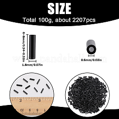 100G Opaque Colours Glass Round Bugle Beads&nbsp;SEED-SC0001-39A