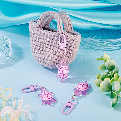 3Pcs Resin Tortoise Pendant Keychains&nbsp;KEYC-TA0004-66A