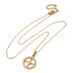 304 Stainless Steel Crystal Rhinestone Helm Pendant Necklaces&nbsp;NJEW-Z057-02B-G