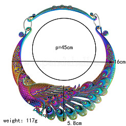 Ethnic Style Alloy Peacock Bib Necklaces&nbsp;FS-WG6E760-01