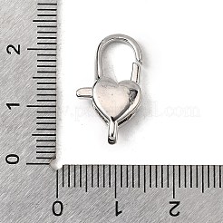 Brass Clear Cubic Zirconia Lobster Claw Clasps&nbsp;KK-Z078-46D-P