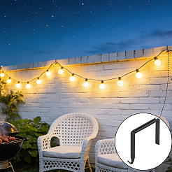 Iron Outdoor String Light Clips&nbsp;AJEW-WH0410-420