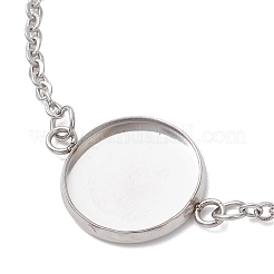 304 Stainless Steel Cable Chain Slider Bracelet Making&nbsp;BJEW-JB12959-03