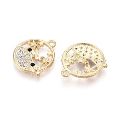 Alloy and Rhinestone Pendants&nbsp;PALLOY-T092-18A-G