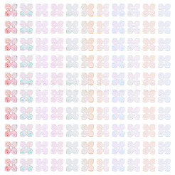 110Pcs 11 Colors Baking Paint Transparent Glass Bead Caps&nbsp;DGLA-TA0001-39