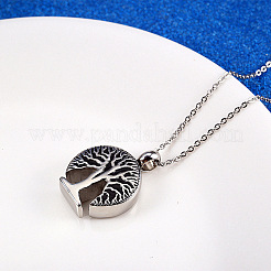 316L Stainless Steel Urn Pendants&nbsp;BOTT-PW0001-087B-AS