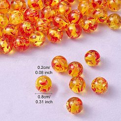 Resin Imitation Amber Beads&nbsp;RESI-YW0001-49