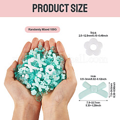 100G Transparent & Opaque Acrylic Beads&nbsp;TACR-TA0001-57C