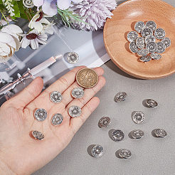 30Pcs Zinc Alloy Shank Buttons&nbsp;BUTT-GO0001-01