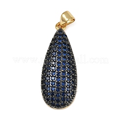 Brass Micro Pave Cubic Zirconia Pendants&nbsp;KK-S526-03G