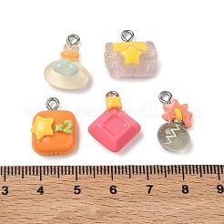 Opaque & Transparent Resin Pendants&nbsp;RESI-B044-11P