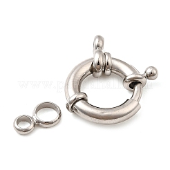 Brass Spring Ring Clasps&nbsp;KK-D407-01P-E