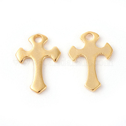201 Stainless Steel Tiny Cross Charms&nbsp;LS-STAS-F192-079G