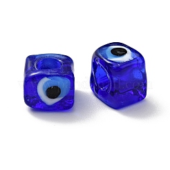 Handmade Evil Eye Lampwork European Beads&nbsp;LAMP-G143-06E