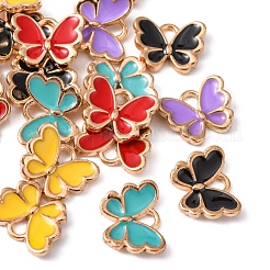 20Pcs 5 Colors Alloy Enamel Charms&nbsp;ENAM-YW0002-04