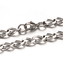 Tarnish Resistant 304 Stainless Steel Twisted Chain Bracelets&nbsp;BJEW-M165-03P