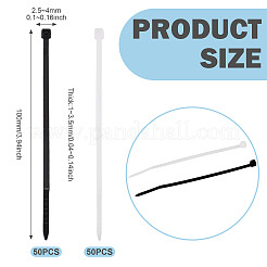 100Pcs 2 Colors Nylon Cable Ties&nbsp;FIND-TA0008-89