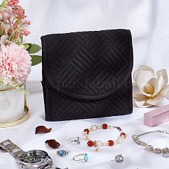 Foldable Brocade & Polyester Fabric Jewelry Storage Bags&nbsp;ABAG-WH0048-01