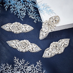 Alloy Glass Rhinestone Cloth Cabochons&nbsp;DIY-WH0265-46S