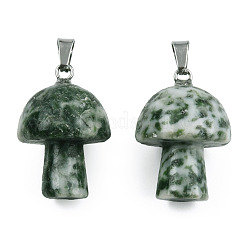 Natural Green Spot Jasper Pendants&nbsp;G-N0325-10Q