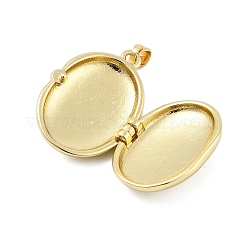 Brass Locket Pendants&nbsp;KK-H206-01G-01