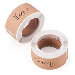 2 Rolls Rectangle Thank You Theme Paper Stickers&nbsp;DIY-TA0013-47B