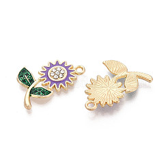 Alloy Rhinestone & Enamel Pendants&nbsp;ENAM-T024-34M-G