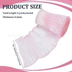 6 Yards Laser Polyester Pleated Lace Trim&nbsp;OCOR-BC0006-11D