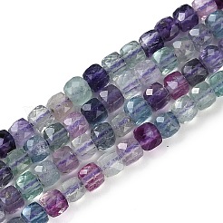 Natural Colorful Fluorite Beads Strands&nbsp;G-P553-E01-03
