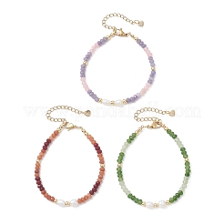 Dyed Natural Malaysia Jade & Natural Cultured Freshwater Pearl Beaded Bracelets for Women&nbsp;BJEW-JB13154